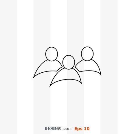 Group of people icon, Friends icon,  vector illustrationのイラスト素材