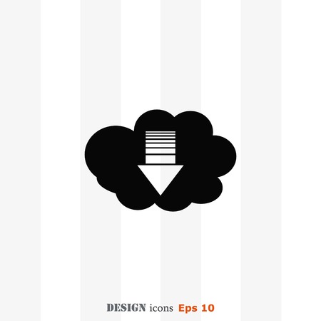 Technology innovation icon. Cloud technology, vector illustration.のイラスト素材