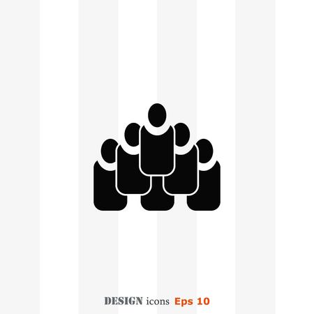 Group of people icon, Friends icon,  vector illustrationのイラスト素材