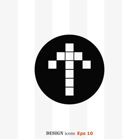 Arrow indicates the direction  icon, vector illustrationのイラスト素材
