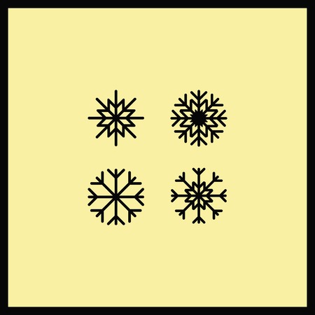 Snowflake icon. Vector illustration.のイラスト素材