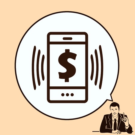 Money icon, Finance Icon, vector illustration. Flat design style.のイラスト素材