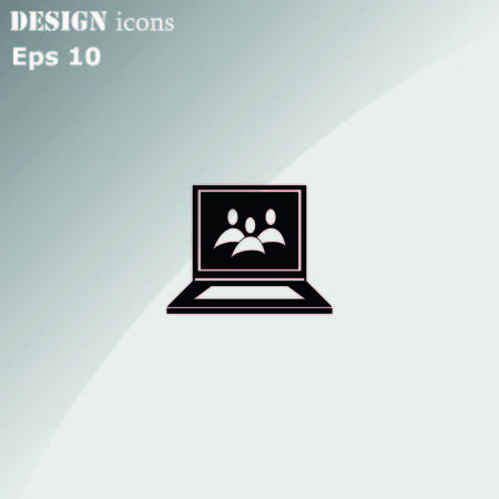 Group of people icon, Friends icon,  vector illustrationのイラスト素材