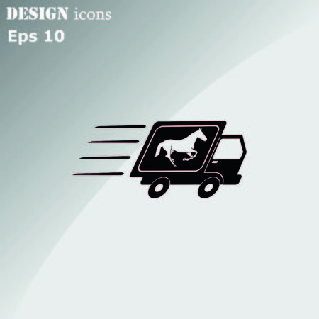 Delivery sign icon, vector illustration.のイラスト素材