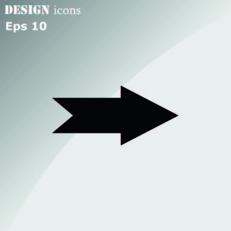 Arrow indicates the direction  icon, vector illustrationのイラスト素材