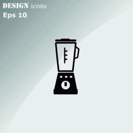 Home appliances icon. blender icon,  Flat Icon of mixer.  Vector illustration. Kitchenware.のイラスト素材