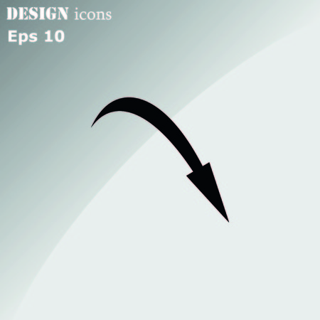 Arrow indicates the direction  icon, vector illustrationのイラスト素材
