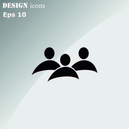 Group of people icon, Friends icon,  vector illustrationのイラスト素材