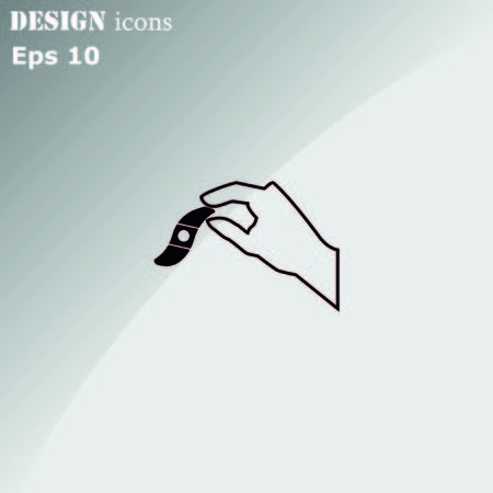 Bandage plaster vector icon.のイラスト素材