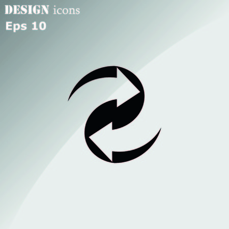 Arrow indicates the direction  icon, vector illustrationのイラスト素材