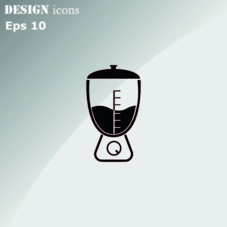 Home appliances icon. blender icon,  Flat Icon of mixer.  Vector illustration. Kitchenware.のイラスト素材