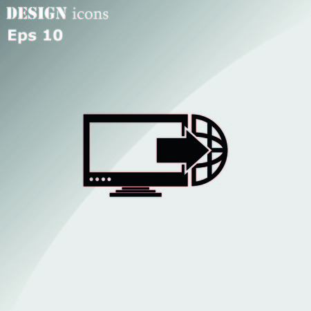 Technology innovation icon. Circuit board, microchip icon. Vector illustration.のイラスト素材