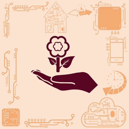 Throw away the trash icon, recycle iconのイラスト素材