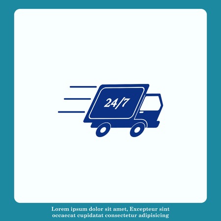 Delivery sign icon, vector illustration.のイラスト素材