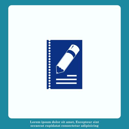 Notebook icon, vector illustration.のイラスト素材