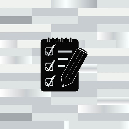 Notebook icon, vector illustration.のイラスト素材