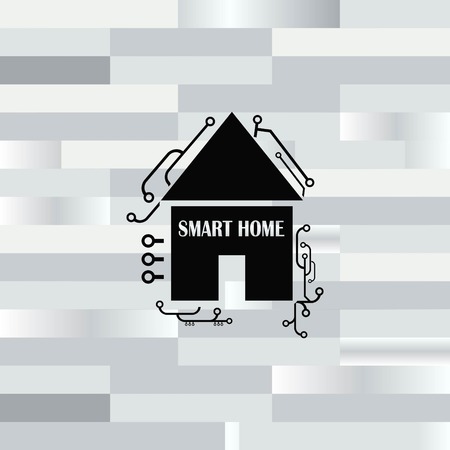 Smart home in the cloud concept symbol vector illustrationのイラスト素材