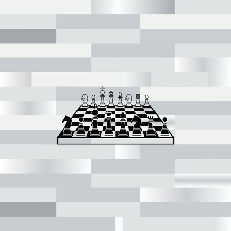 icon chess pieces, vector illustration.のイラスト素材