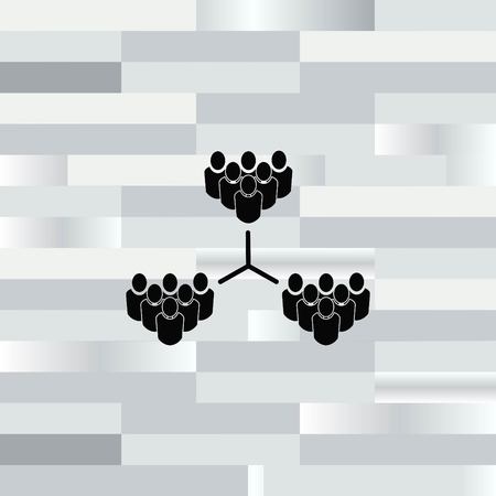 Group of people icon, Friends icon,  vector illustrationのイラスト素材
