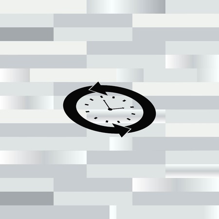 Clock Icon, vector illustrationのイラスト素材