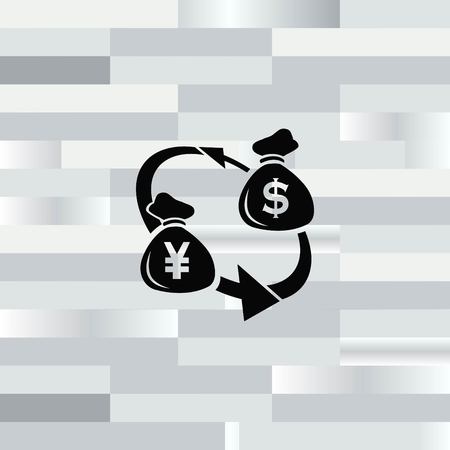 Money icon, Finance Icon, vector illustration. Flat design style.のイラスト素材