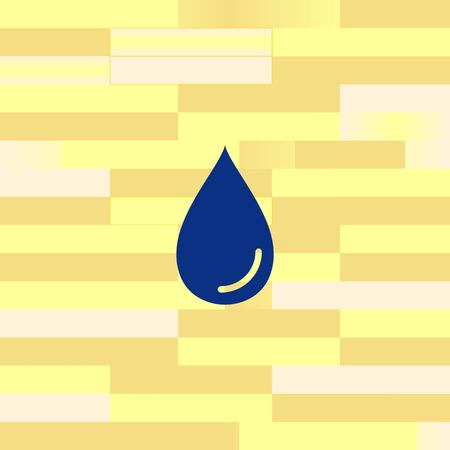 Drop icon.  Flat Vector illustrationのイラスト素材