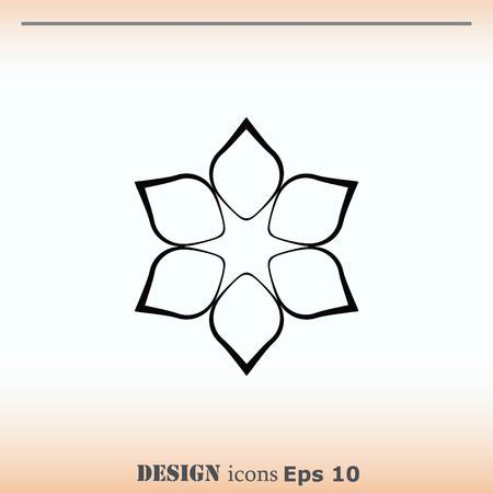 Vector flower Iconのイラスト素材