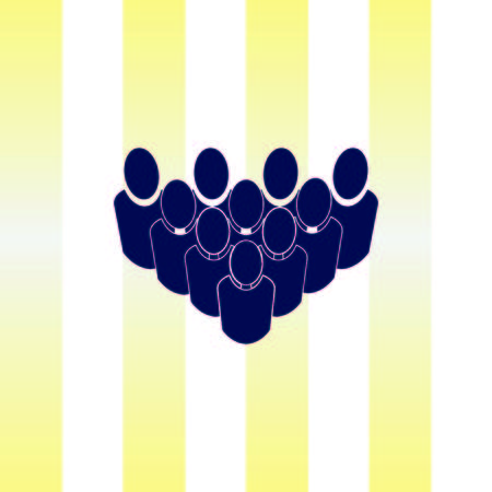 Group of people icon, Friends icon,  vector illustrationのイラスト素材