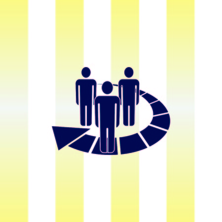 Group of people icon, Friends icon,  vector illustrationのイラスト素材