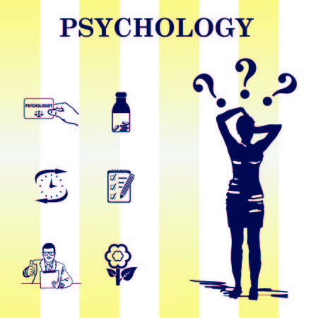 Psychology icon set, Psychologist icon,  vector illustration.のイラスト素材
