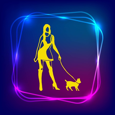 Beautiful woman. Female silhouette. Fashionable. Glamour. Vector illustrationのイラスト素材