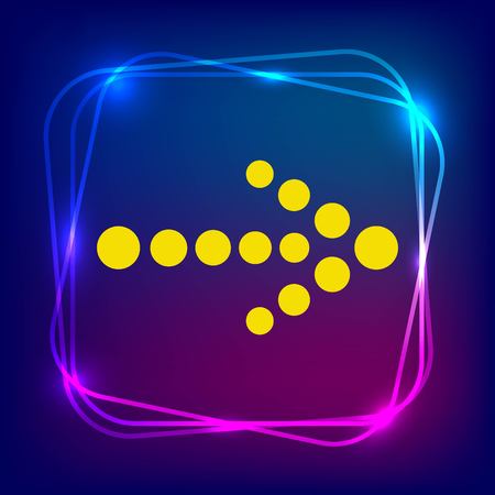 Arrow indicates the direction  icon, vector illustrationのイラスト素材