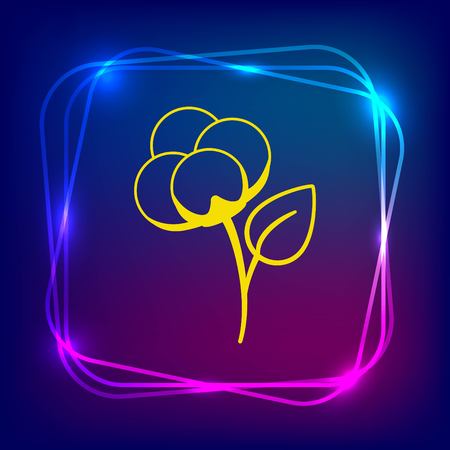 Cotton icon, vector illustration.のイラスト素材
