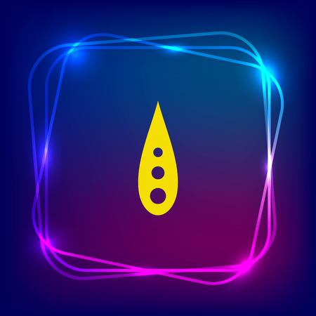 Drop icon.  Flat Vector illustrationのイラスト素材
