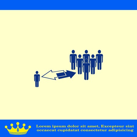 Group of people icon, Friends icon,  vector illustrationのイラスト素材