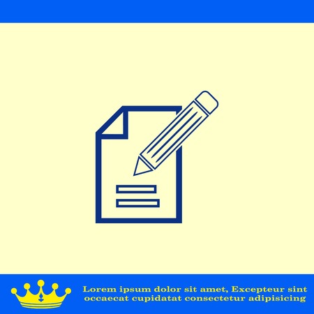 Notebook icon, vector illustration.のイラスト素材