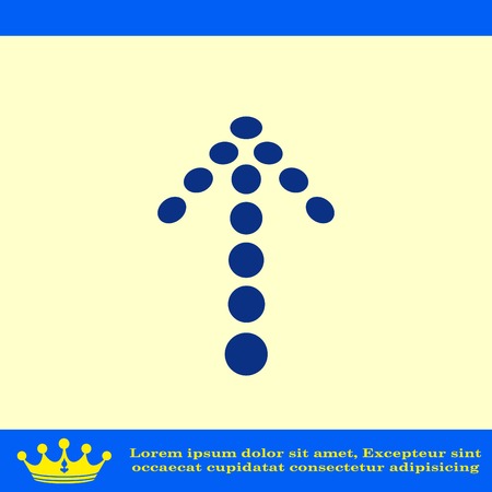 Arrow indicates the direction  icon, vector illustrationのイラスト素材
