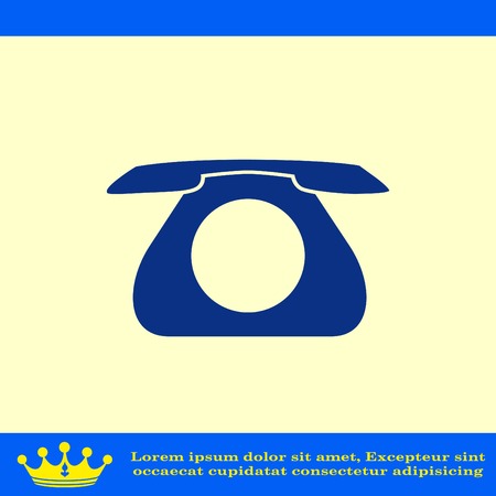 The handset, phone icon , vector illustration.のイラスト素材