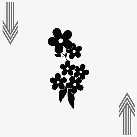 Vector flower Iconのイラスト素材