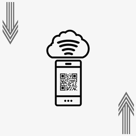 Technology innovation icon. Cloud technology, vector illustration.のイラスト素材