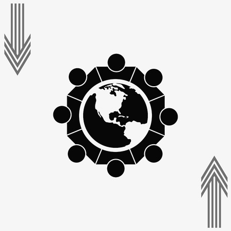 Group of people icon, Friends icon,  vector illustrationのイラスト素材