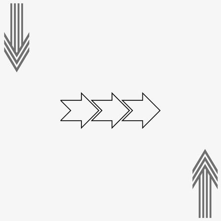 Arrow indicates the direction  icon, vector illustrationのイラスト素材