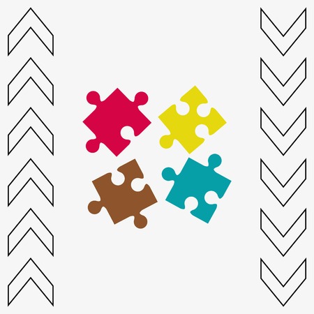 Puzzle, vector illustration.のイラスト素材