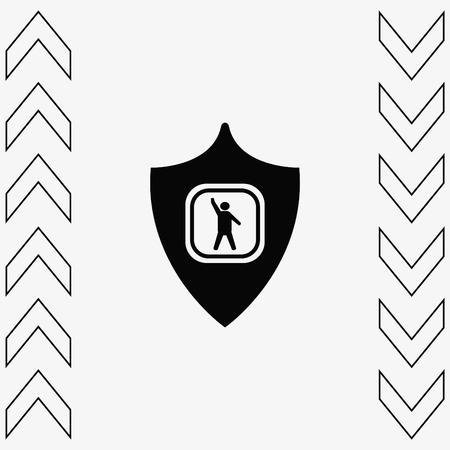 Shield icon.のイラスト素材