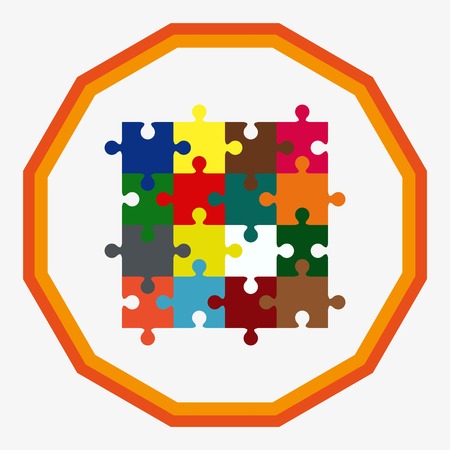 Puzzle, vector illustration.のイラスト素材