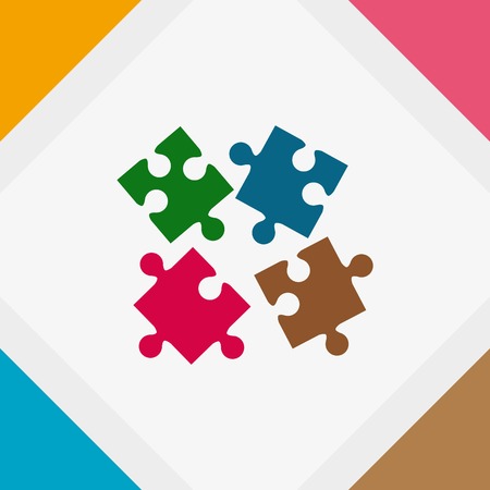 Puzzle, vector illustration.のイラスト素材