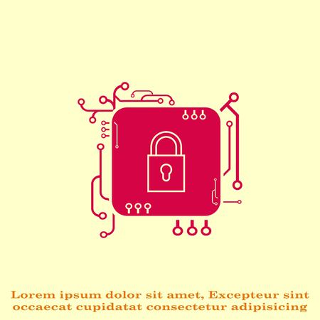 secore login iconのイラスト素材