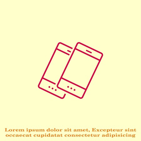 The handset, phone icon , vector illustration.のイラスト素材