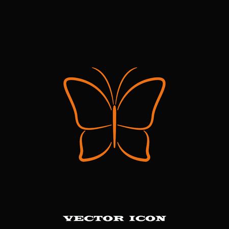Butterfly icon, vector illustration.のイラスト素材