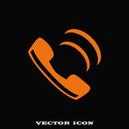 The handset, phone icon , vector illustration.のイラスト素材